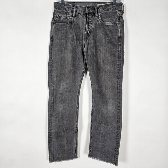 All Saints Other - Allsaints Iggy Slim Fit 100% Cotton Button Fly Mens Size 28 Gray Denim Jeans